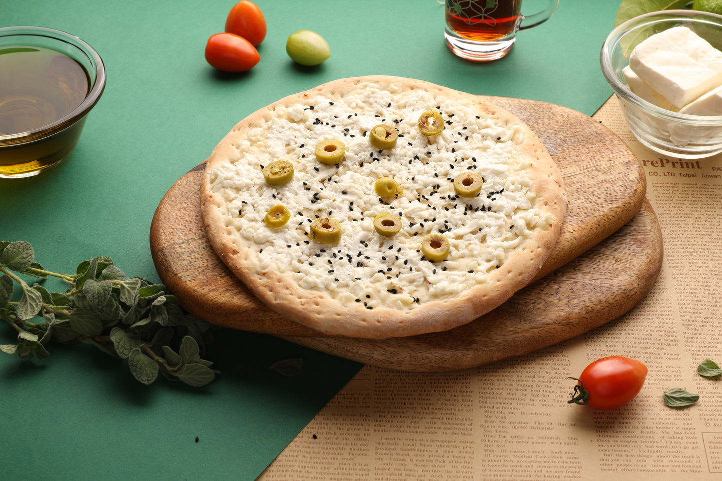 Fromage blanc aux olives