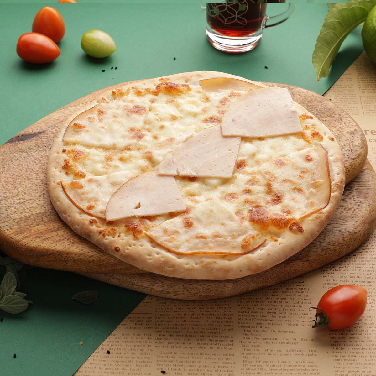 Turkey with halloumi