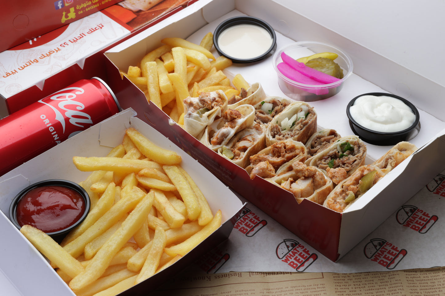 Repas double shawarma
