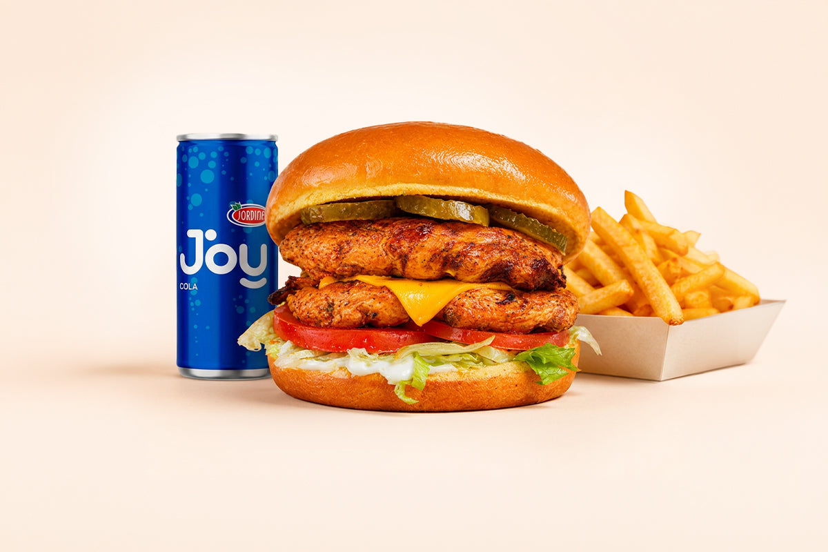 Burger de poulet grillé