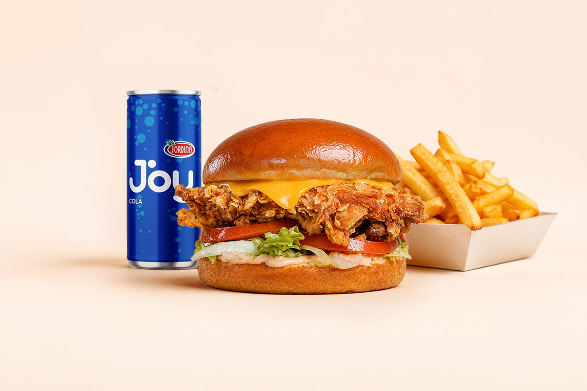 Burger de poulet croustillant